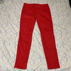 Joe’s W 29 Fit:The Skinny Red Jeans